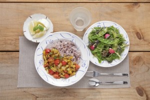 春①昼食_高知彩り野菜のドライカレー